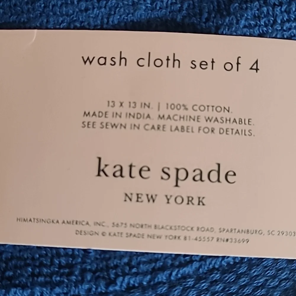 Kate Spade Wash Cloths